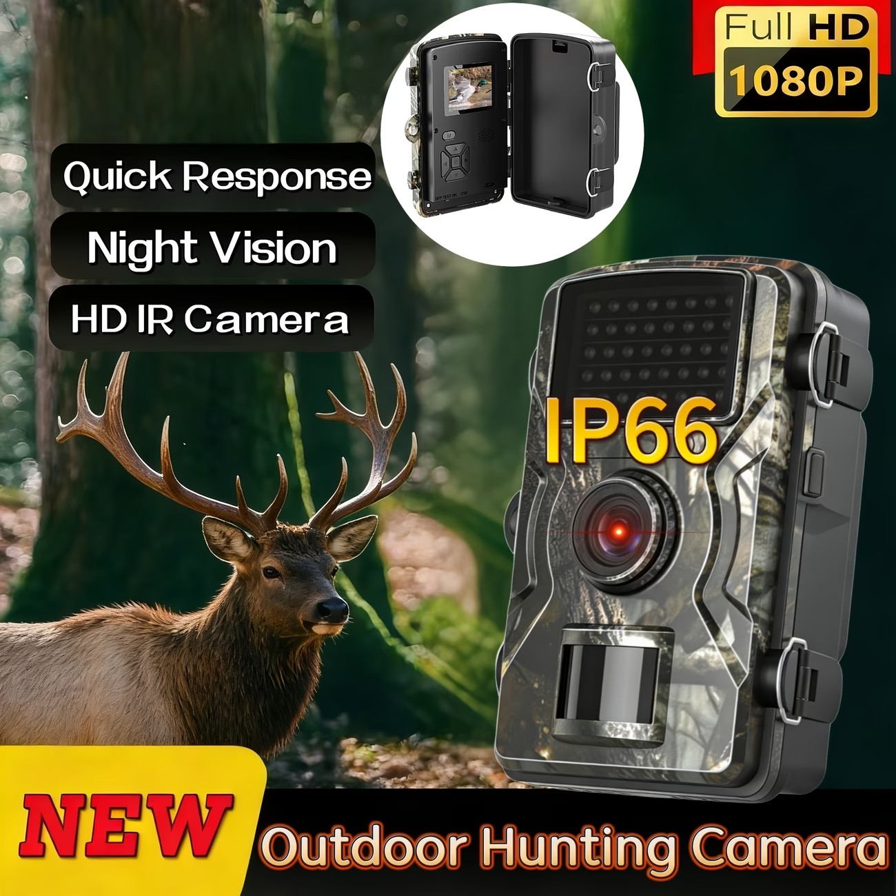 Outdoor Hunting Camera Wireless - Outdoor Jagd Trail Kamera 1080P PIR