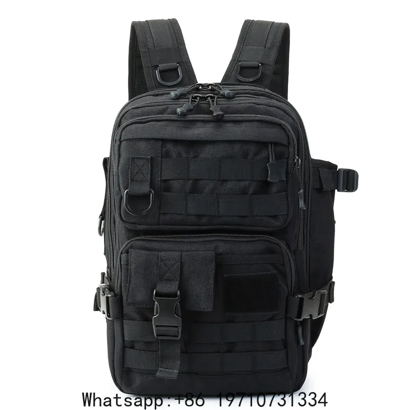 Hunting Fishing Outdoor - 1000D Wasserdichter Rucksack Angelausrüstungstasche Doppelter Schultergurt
