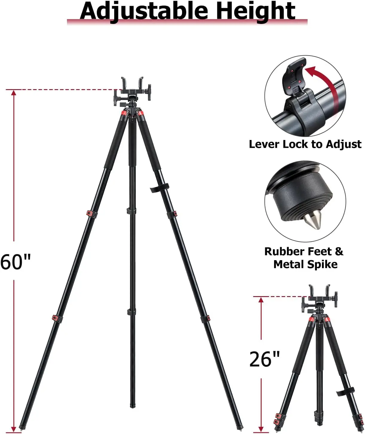 Leichtes Kohlefaser-Stativ mit – Outdoor Hunting Tv Bewertung und Preis