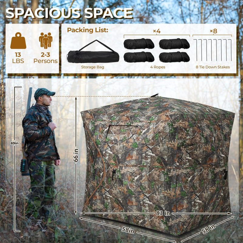 Outdoor-Tarnzelt für Jagd und  – Hunting And Camping In Forest Bewertung und Preis