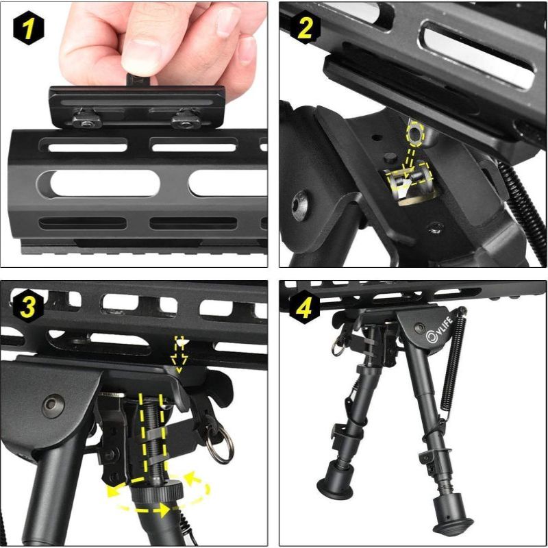 MidTen Fit M lok 6 9-Mount Han – Bipod Rifle Mount Bewertung und Preis